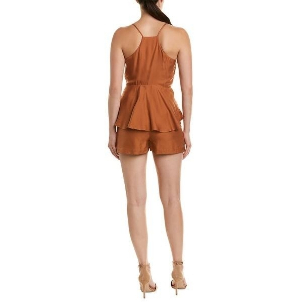 COSETTE Oriana silk peplum romper 2 - Picture 2 of 10